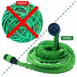 Tuyau D'arrosage Extensible Avec Pistolet -Intexoo Shop tuyau arrosage plat extensible avec pistolet d arrosage 5