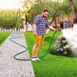 Tuyau D'arrosage Extensible Avec Pistolet -Intexoo Shop tuyau arrosage plat extensible avec pistolet d arrosage 7