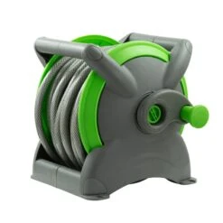 Tuyau D'arrosage Avec Enrouleur 15 M Et Accessoires -Intexoo Shop tuyau d arrosage avec enrouleur 15 m et accessoires 2