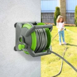 Tuyau D'arrosage Avec Enrouleur 15 M Et Accessoires -Intexoo Shop tuyau d arrosage avec enrouleur 15 m et accessoires 6