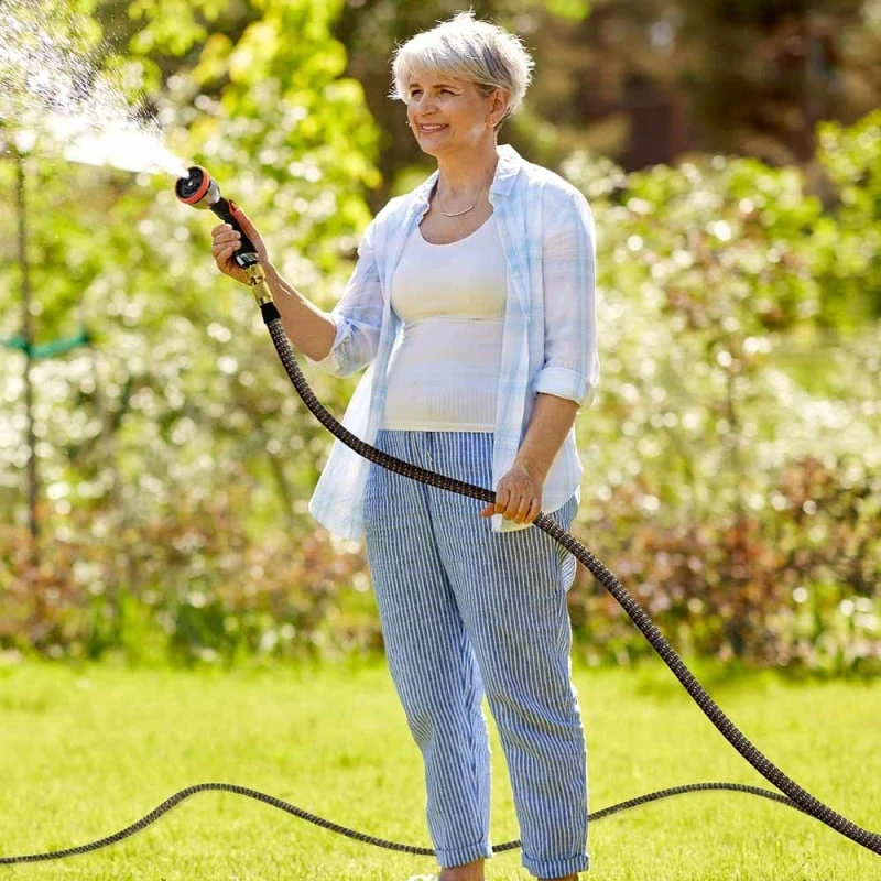 Tuyau D'arrosage Extensible Flexible Avec Accessoires Et Fixations 2 Tuyau D'arrosage Extensible Flexible Avec Accessoires Et Fixations - Image 2