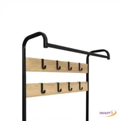 Vestiaire D'entrée Avec Porte Manteau Et Range Chaussures Effet Bois Et Métal 12 Vestiaire D'entrée Avec Porte Manteau Et Range Chaussures Effet Bois Et Métal -Intexoo Shop vestiaire d entree avec porte manteau et range chaussures effet bois et metal 3